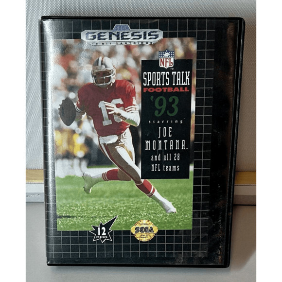 NFL Sports Talk Football '93 Starring Joe Montana (Sega Genesis, 1992) CIB - Picture 1 of 7
